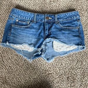 Denim shorts
